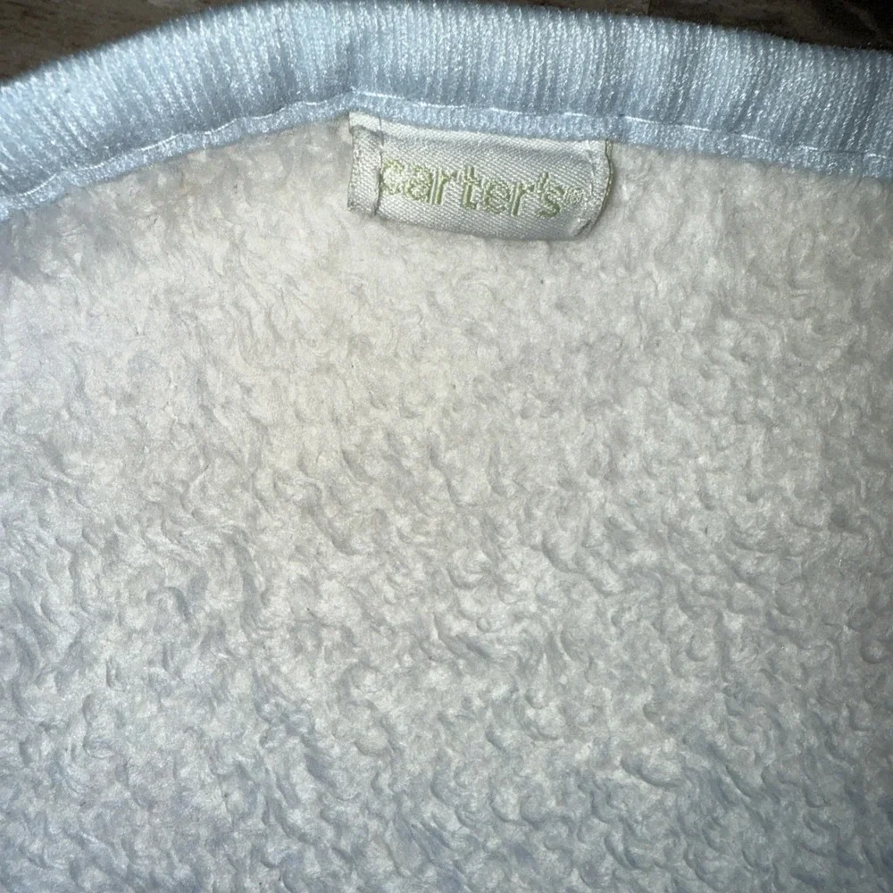 Vintage Carter's Plush Duck Ducks Dragonfly Clouds Baby Blanket Cozy Soft 44X30